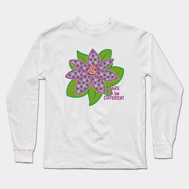 Dare to be Different Long Sleeve T-Shirt by UltraQuirky